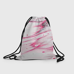Рюкзак-мешок Красные разводы, цвет: 3D-принт