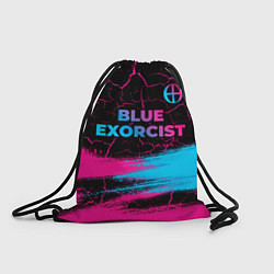 Рюкзак-мешок Blue Exorcist - neon gradient: символ сверху, цвет: 3D-принт