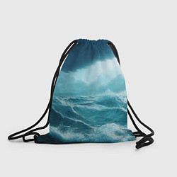 Рюкзак-мешок Буря в море, цвет: 3D-принт