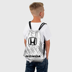 Рюкзак-мешок Honda speed шины на светлом: символ, надпись, цвет: 3D-принт — фото 2