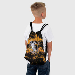 Рюкзак-мешок Орел в огне, цвет: 3D-принт — фото 2