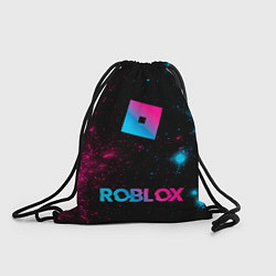 Рюкзак-мешок Roblox - neon gradient: символ, надпись, цвет: 3D-принт