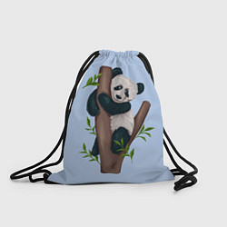 Рюкзак-мешок Забавная панда на дереве, цвет: 3D-принт