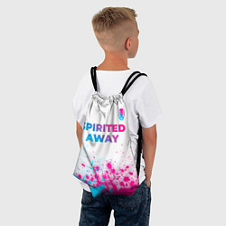 Рюкзак-мешок Spirited Away neon gradient style: символ сверху, цвет: 3D-принт — фото 2