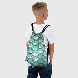 Рюкзак-мешок Рыбья чешуя, цвет: 3D-принт — фото 2