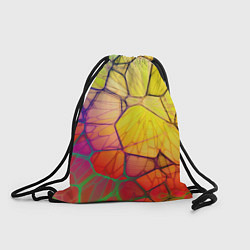 Рюкзак-мешок Абстрактные цветные фигуры, цвет: 3D-принт