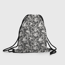 Рюкзак-мешок Череп в капюшоне, цвет: 3D-принт