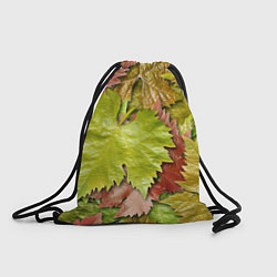 Рюкзак-мешок Осенние листья клёна - паттерн, цвет: 3D-принт