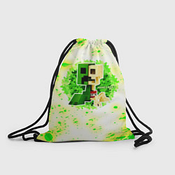 Рюкзак-мешок Minecraft creeper green, цвет: 3D-принт