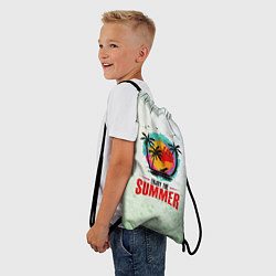 Рюкзак-мешок Солнце- пальмы, цвет: 3D-принт — фото 2