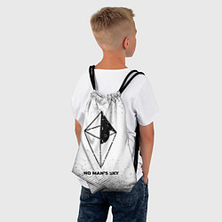 Рюкзак-мешок No Mans Sky с потертостями на светлом фоне, цвет: 3D-принт — фото 2