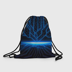 Рюкзак-мешок Цифровые молнии, цвет: 3D-принт