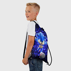 Рюкзак-мешок Sonic sequins, цвет: 3D-принт — фото 2