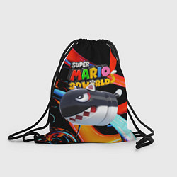 Рюкзак-мешок Cat Bullet Bill - Super mario 3D World - Nintendo, цвет: 3D-принт