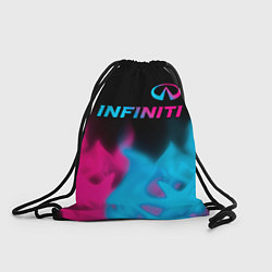 Рюкзак-мешок Infiniti - neon gradient: символ сверху, цвет: 3D-принт