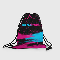 Мешок для обуви The Witcher - neon gradient: символ сверху