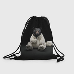 Рюкзак-мешок Медведь в костюме ростовой куклы, цвет: 3D-принт