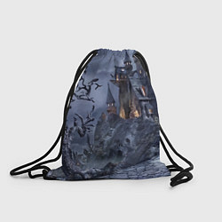 Рюкзак-мешок Старый заброшенный замок - Halloween, цвет: 3D-принт