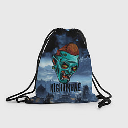 Рюкзак-мешок Ночной кошмар - Horror face, цвет: 3D-принт