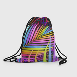 Рюкзак-мешок Радужные листья, цвет: 3D-принт