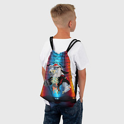 Рюкзак-мешок Мишка-зомби - Halloween, цвет: 3D-принт — фото 2