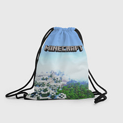 Рюкзак-мешок Зимний пейзаж - Майнкрафт, цвет: 3D-принт