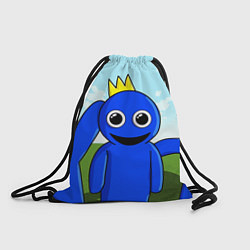 Рюкзак-мешок Blue: Rainbow Friends, цвет: 3D-принт