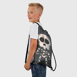 Рюкзак-мешок Скелетон, цвет: 3D-принт — фото 2