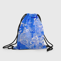 Рюкзак-мешок Растительный орнамент - паттерн, цвет: 3D-принт