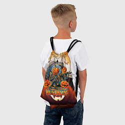 Рюкзак-мешок Хэллоуин - тыквы, цвет: 3D-принт — фото 2
