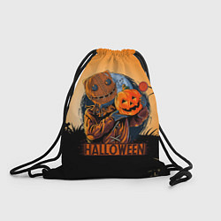 Рюкзак-мешок Хэллоуин убийца с тыквой, цвет: 3D-принт
