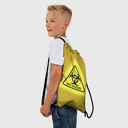Рюкзак-мешок Biohazard - биологическая опасность, цвет: 3D-принт — фото 2