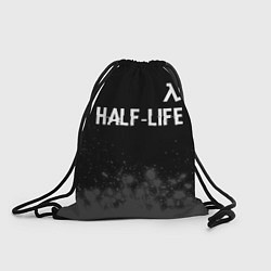 Рюкзак-мешок Half-Life glitch на темном фоне: символ сверху, цвет: 3D-принт