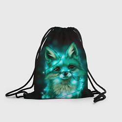 Рюкзак-мешок Неоновый лис, цвет: 3D-принт