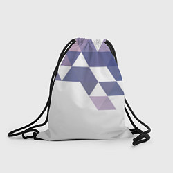 Рюкзак-мешок Розово-фиолетовый паттерн и белый фон, цвет: 3D-принт