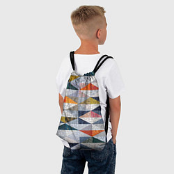 Рюкзак-мешок Каменный разноцветный паттерн, цвет: 3D-принт — фото 2