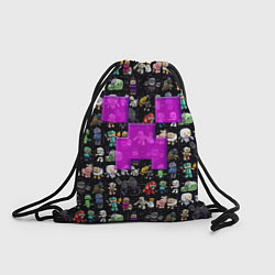 Рюкзак-мешок Minecraft: characters and logo, цвет: 3D-принт