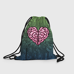Рюкзак-мешок Heart brain chip, цвет: 3D-принт