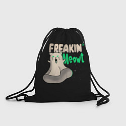 Рюкзак-мешок Кот призрак, цвет: 3D-принт