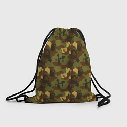 Рюкзак-мешок Камуфляж осень плетёный, цвет: 3D-принт