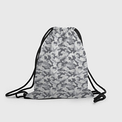 Рюкзак-мешок Камуфляж зимний мелкий, цвет: 3D-принт