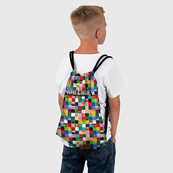Рюкзак-мешок Minecraft - пиксельные персонажи, цвет: 3D-принт — фото 2