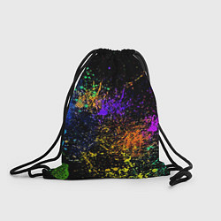 Рюкзак-мешок Абстрактные брызги краски, цвет: 3D-принт