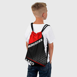 Рюкзак-мешок Мерседес - Амг - Красная униформа, цвет: 3D-принт — фото 2