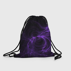 Рюкзак-мешок Сиреневая абстракция из звуковых волн, цвет: 3D-принт