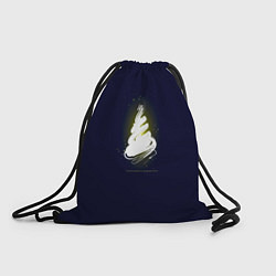Рюкзак-мешок Рождество светящаяся ёлка, цвет: 3D-принт