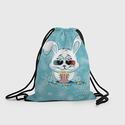 Рюкзак-мешок Кролик кушает попкорн, цвет: 3D-принт