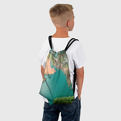 Рюкзак-мешок Карта Земли, цвет: 3D-принт — фото 2