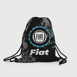 Рюкзак-мешок Fiat в стиле Top Gear со следами шин на фоне, цвет: 3D-принт