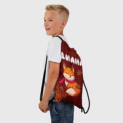 Рюкзак-мешок Диана осенняя лисичка, цвет: 3D-принт — фото 2